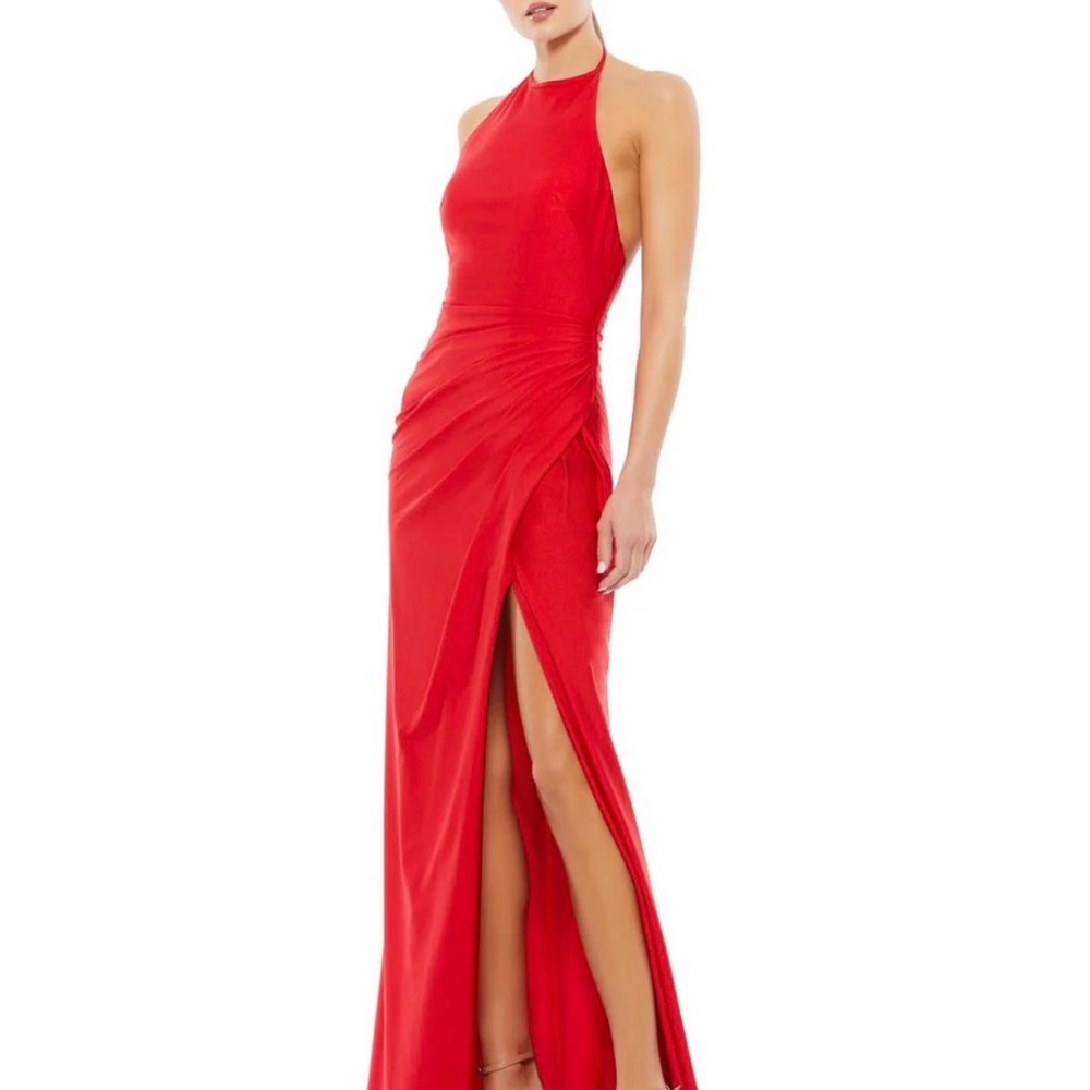 Mac Duggal Vibrant Red Maxi Dress
